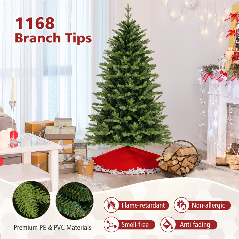 Arbre de Noël artificiel éclairé, 6 pi