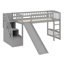Lit mezzanine avec escalier et glissade-1092662483