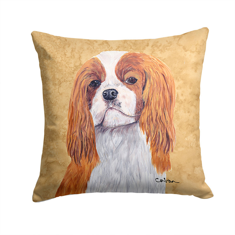 Cavalier Spaniel Outdoor Reversible Throw Pillow