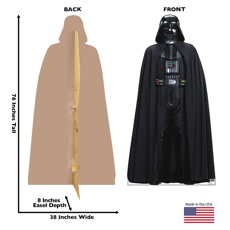 Darth Vader Life-Size Black Cardboard Standup