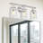3 - Light Modern Vanity Light,Brushed Nickel