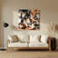 Art mural en métal «Cats Puspin» brun-1257408080