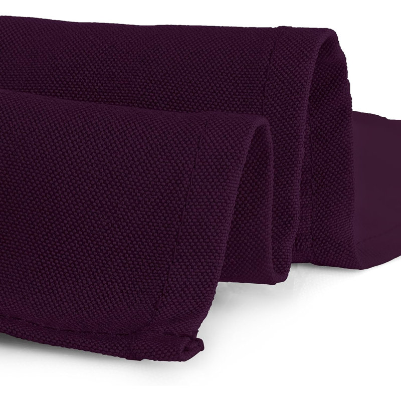 Alyea Dining Linens, 30" W x 72" L, Eggplant