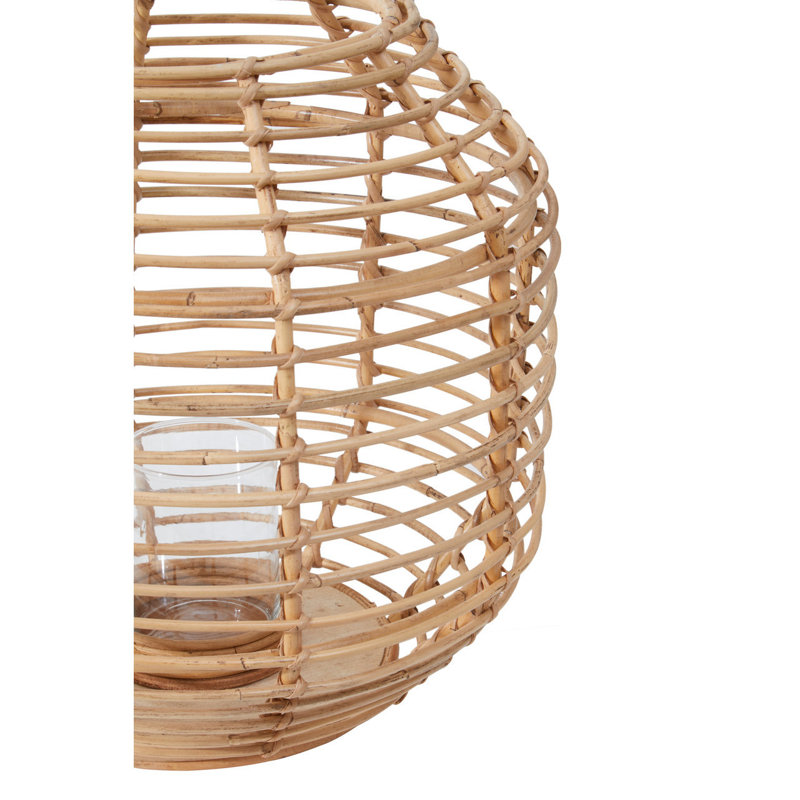 Bourbeau Wicker Tabletop Lantern