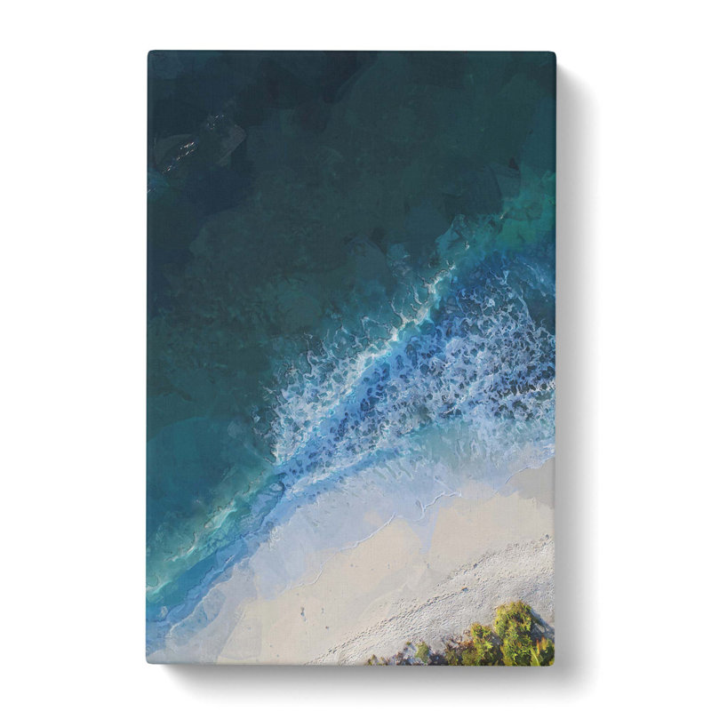 High Above The Maldives In Abstract - Wrapped Canvas Print, 50cm H x 35cm W x 3cm D