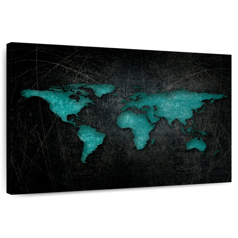 Carte du monde Aliaz XXII, H 26 po x l 39 po
