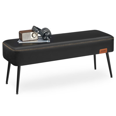 Leather Storage Bench by George Oliver