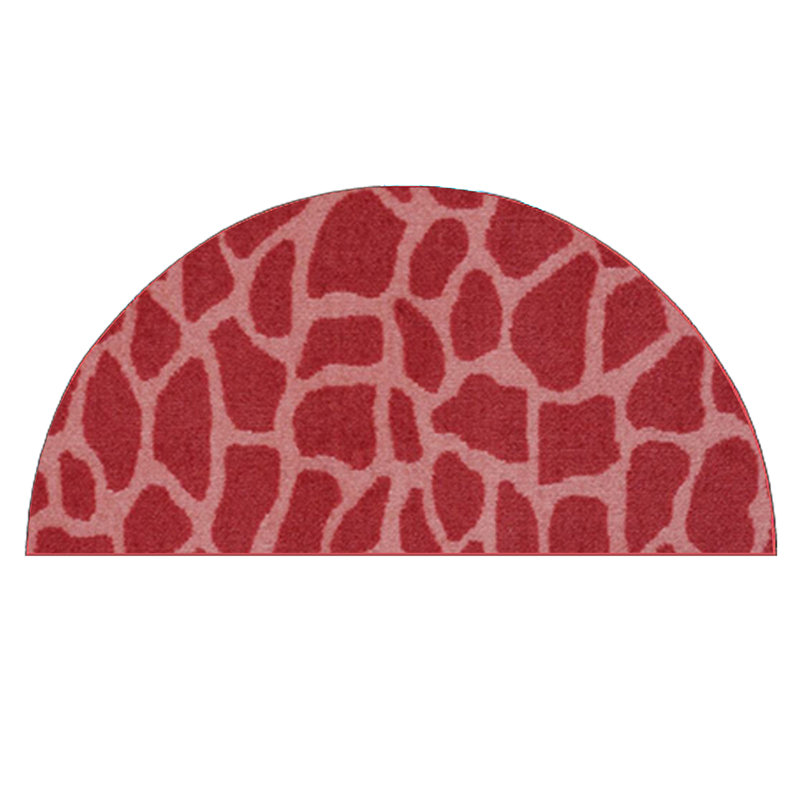 Tapis imprimé animal - Girafe Girly, Demi-cercle 48 po x 96 po