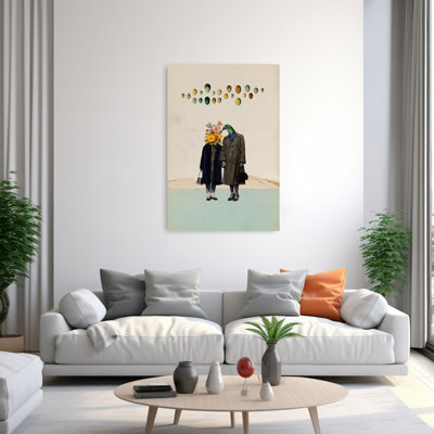Reproduction d'art mural surréel, oiseau de rêve moderne et coloré, nature