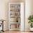 71.8'' Farmhouse Corner Bookcase, 5 - Tier Tall Bookcase, L-Shaped Corner Shelf-429540394