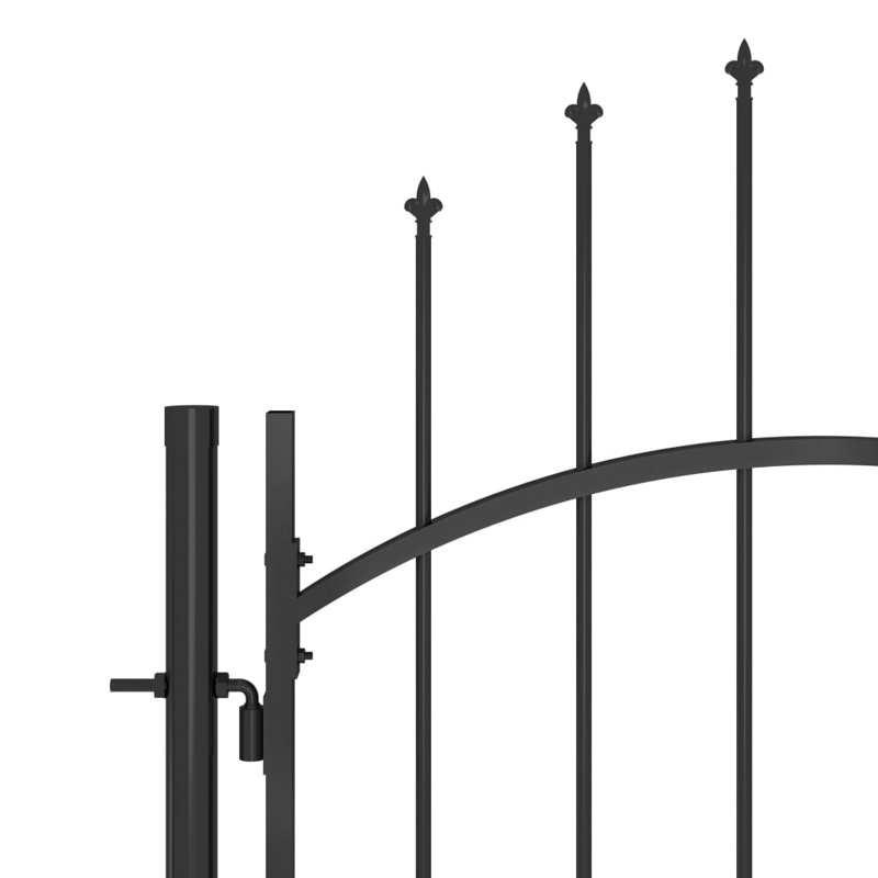 Papaleo Black Metal Gate, 175cm H x 500cm W