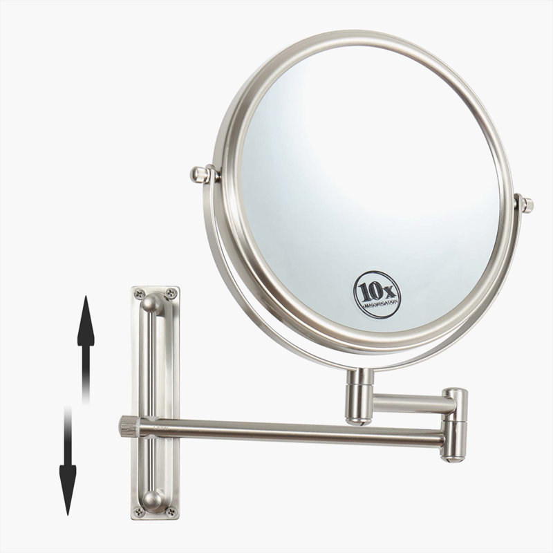 Indre Metal Wall Mirror, Nickel