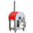 KOSTCH 32.5 inch Wood Fired and Propane Gas Pizza Oven with Cover, Large Pizza Oven for Outside, Yard and Party with Cover,Red-119665021