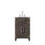 Ensemble de meuble-lavabo simple en chêne brun l 20 po x P 18 po, plateau en acrylique et robinet-458370809-458370815