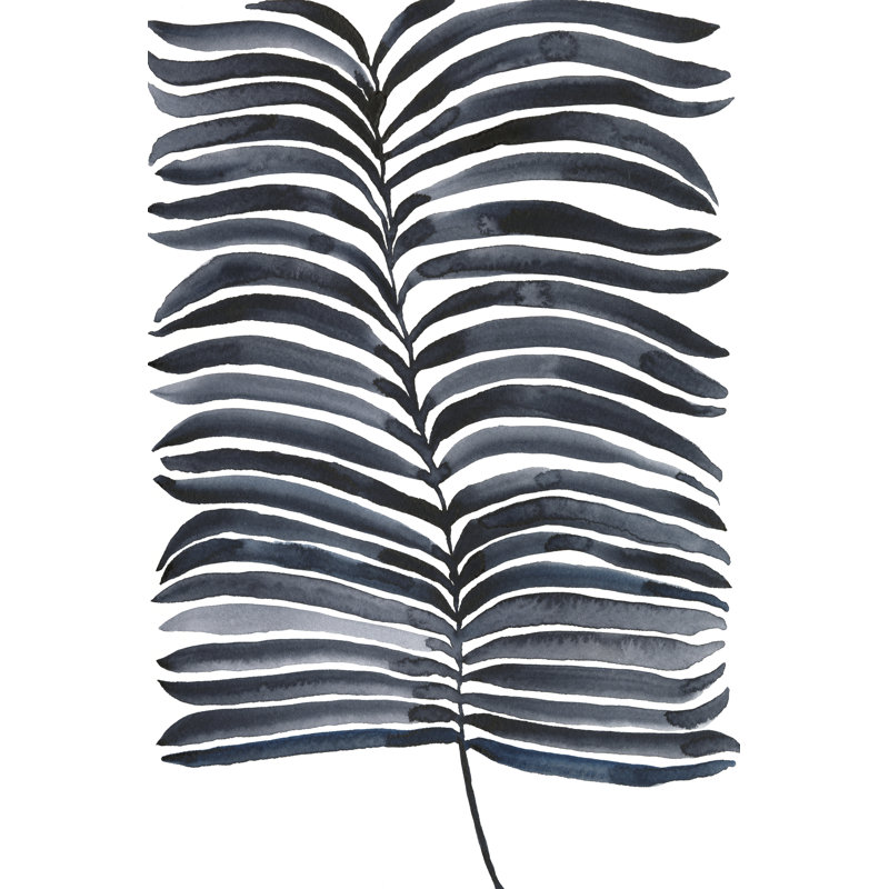 Indigo Fronds II by Regina Moore - Wrapped Canvas Print, 76cm H x 51cm W