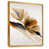 Toile avec cadre flottant or
