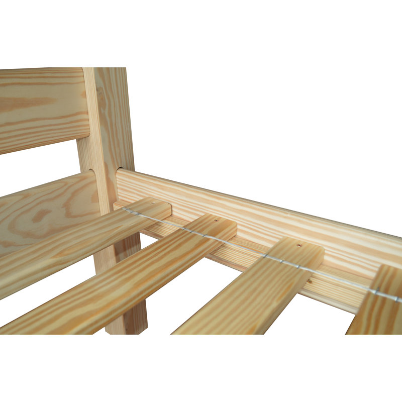 Lit standard en bois massif, Simple, Beige
