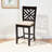 Fraserburgh 5-Pc Dining Set in Black/Beige Finish, 37.4'' H X 18.5'' W X 19.88'' D-145602526-145602513
