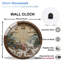 Horloge murale avec des ours et des ours polaires - Horloge murale moderne en verre 12 po