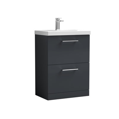 Arno 610mm Single Bathroom Vanity with Integrated Vitreous China Basin