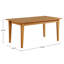 Table de salle à manger d'extérieur contemporaine en bois d'eucalyptus massif Barton