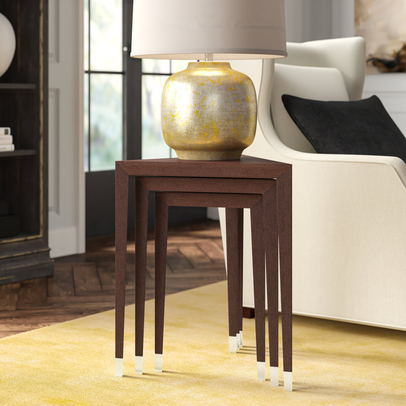 Vanucci Eclectics Solid Wood Nesting End Table