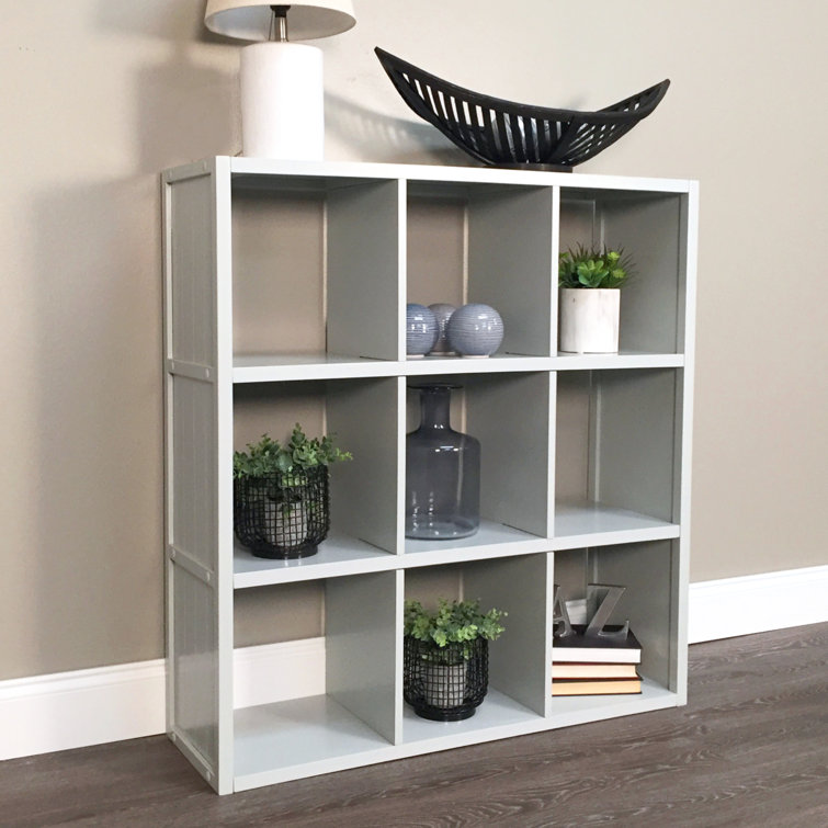 John Louis 9 Cube System Bookcase with Bins