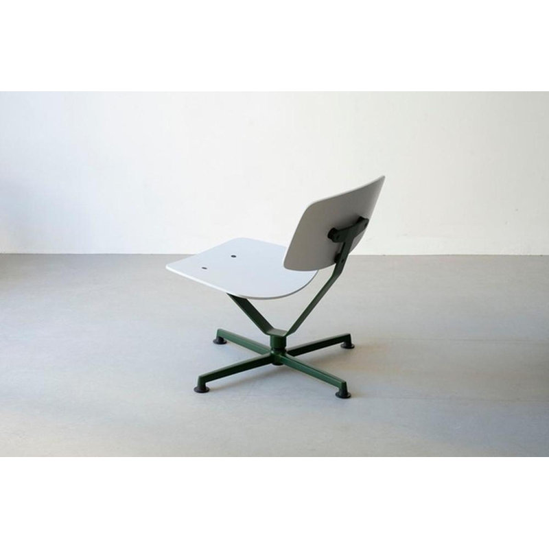 Arba Side Chair, White/Dark Green