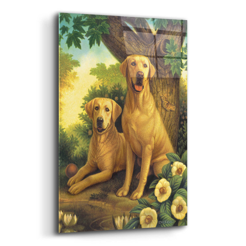 Yellow Labs par Dan Craig, H 16 po x l 12 po x P 0,13 po