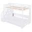Lit escamotable innovant avec levage hydraulique et conception de bureau caché, combinant un lit superposé et un lit mezzanine pour une utilisation optimale de l'espace-678208620