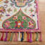 Tapis ivoire en laine touffeté à la main à motif floral Jahiem-1746306155