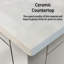 Meuble-lavabo blanc 30 po X P 18,25 po D, dessus en céramique blanche et ensemble de robinet-1812497541-1812497563