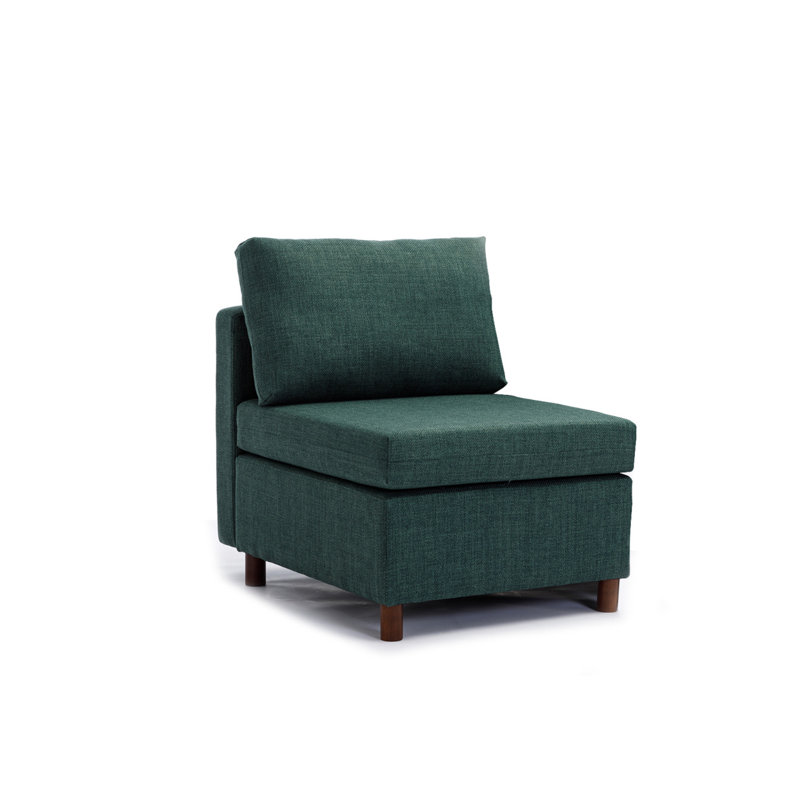 Fauteuil d'appoint sans accoudoirs Modern, Vert