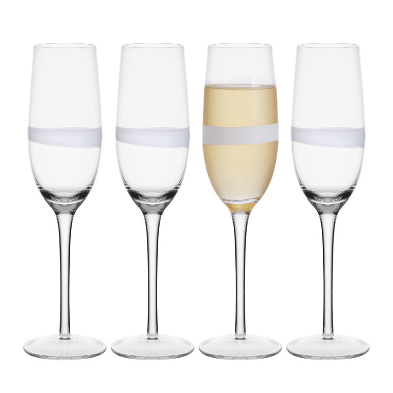 Fitz and Floyd Organic Band 8 oz. Champagne Flutes