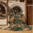 Washable Peacocks Hawaiian Area Rug