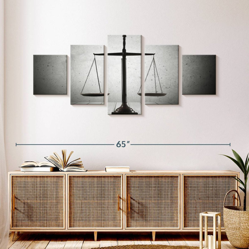 Balanced Scale Of Justice, 24" H x 55" W