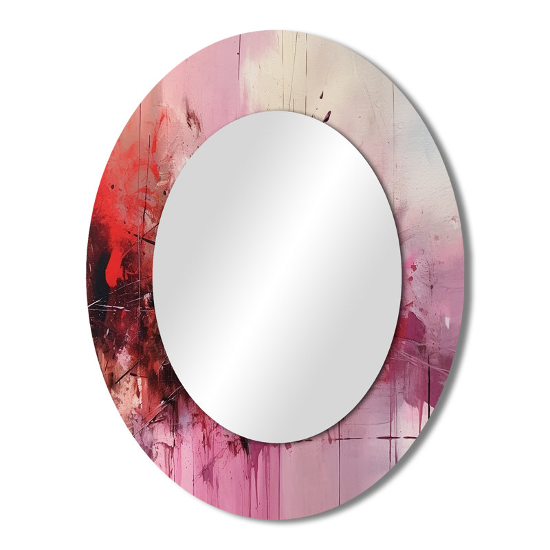 Miroir mural Modernist Expressions I - rose, 43 po x 33 po