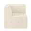 Canapé modulaire moderne pour chambre à coucher beige - tissu doux, sièges spacieux, sans assemblage en velours côtelé pour les appartements, confortable, tissu