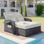 Méridienne double Pe Wicker Rattan-806672631