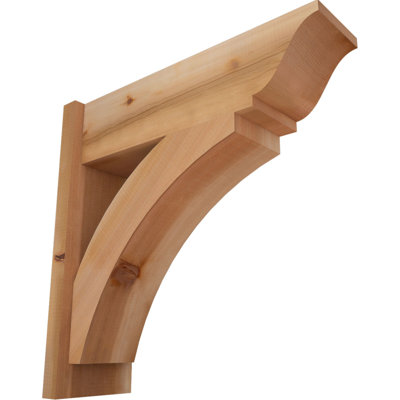 7 1/2"W x 24"D x 24"H Thorton Smooth Traditional Outlooker, Western Red Cedar