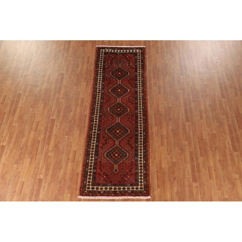 Handmade Wool Traditional Runner Rug 3x10
