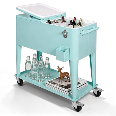 MeetingHome 80 Quarts Ice Chest with wheels