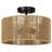Rattan Semi Flush Mount-77261129