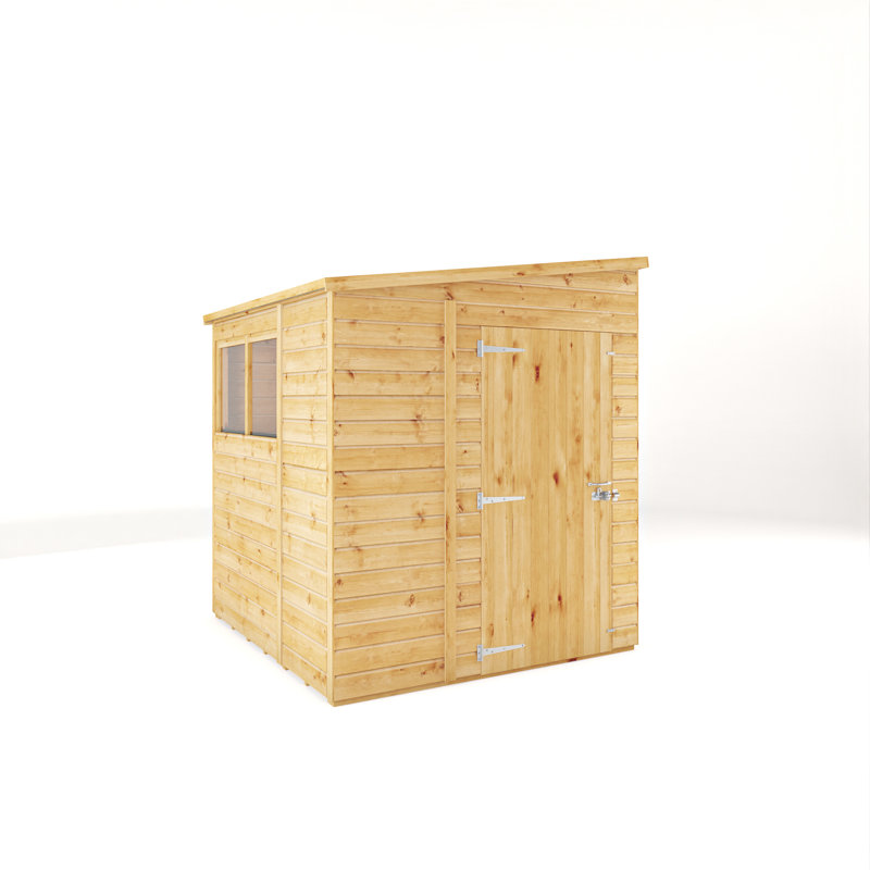 Mercia 6 X 6 Woodsman Shiplap Pent Shed (Glass)