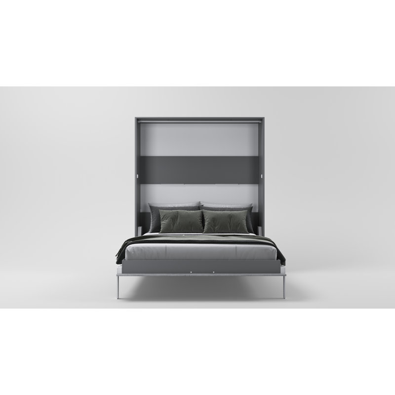 Rechell Murphy Bed, Slate Grey/Bronx, European Kingsize (160 x 200cm)