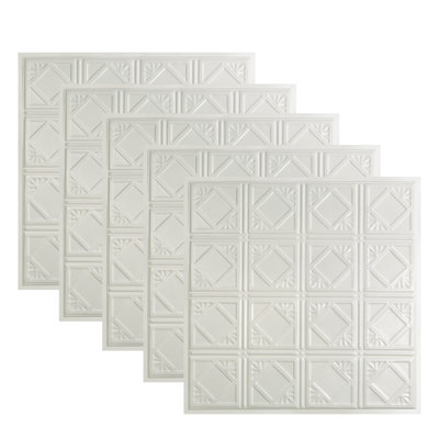Tuile de plafond Great Lakes Tin Ludington 2 pi x 2 pi