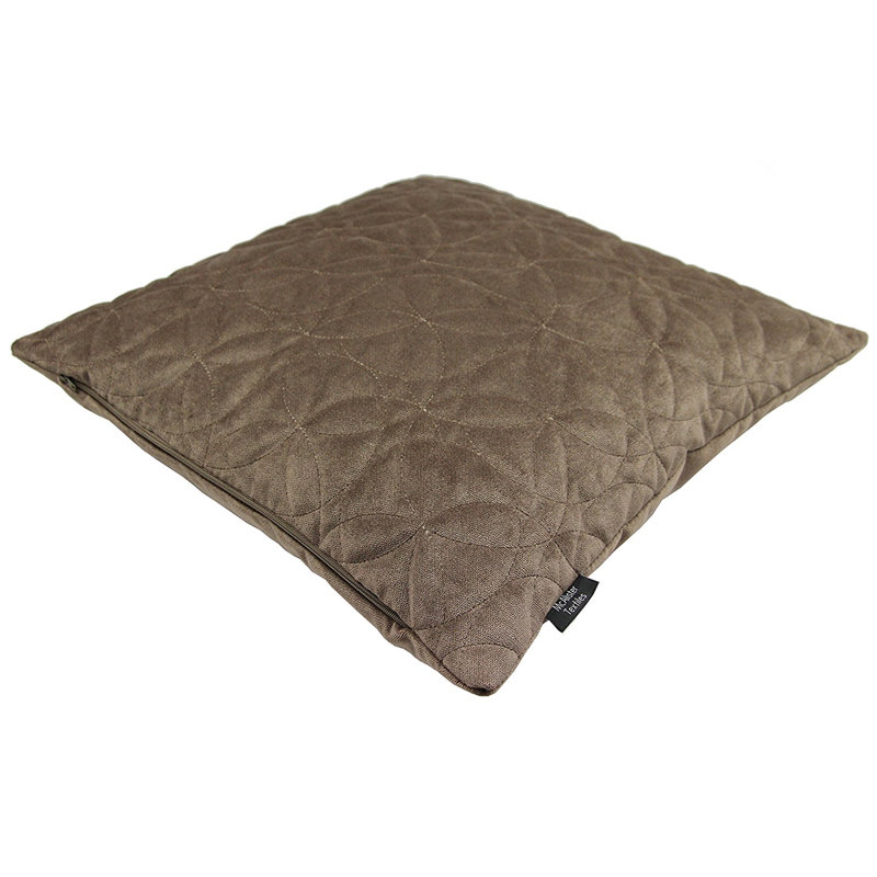 Huebert Square Cushion Cover, 60 x 60cm, Cushion Cover, Mocha