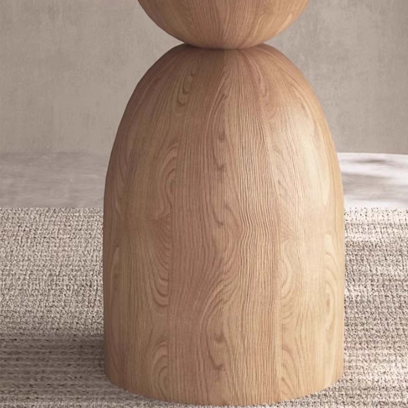 Table ronde en bois massif Studio Slate, H 29,53 po x L 53,15 po x l 53,15 po