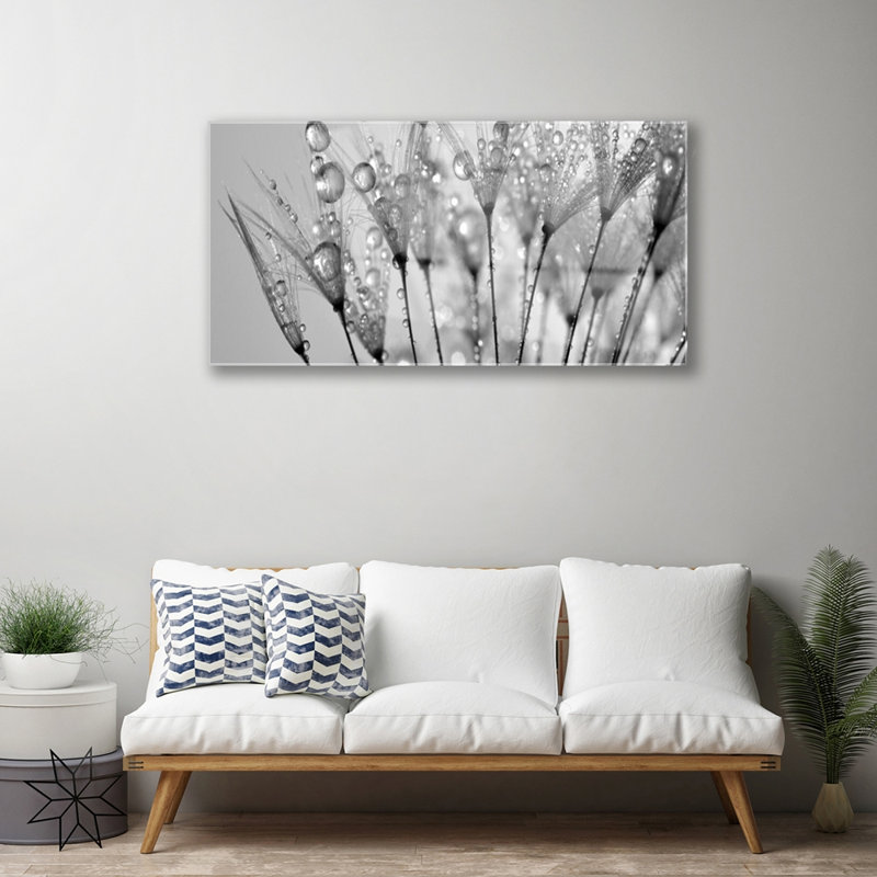 Floral Dandelion - Unframed Photograph on Glass