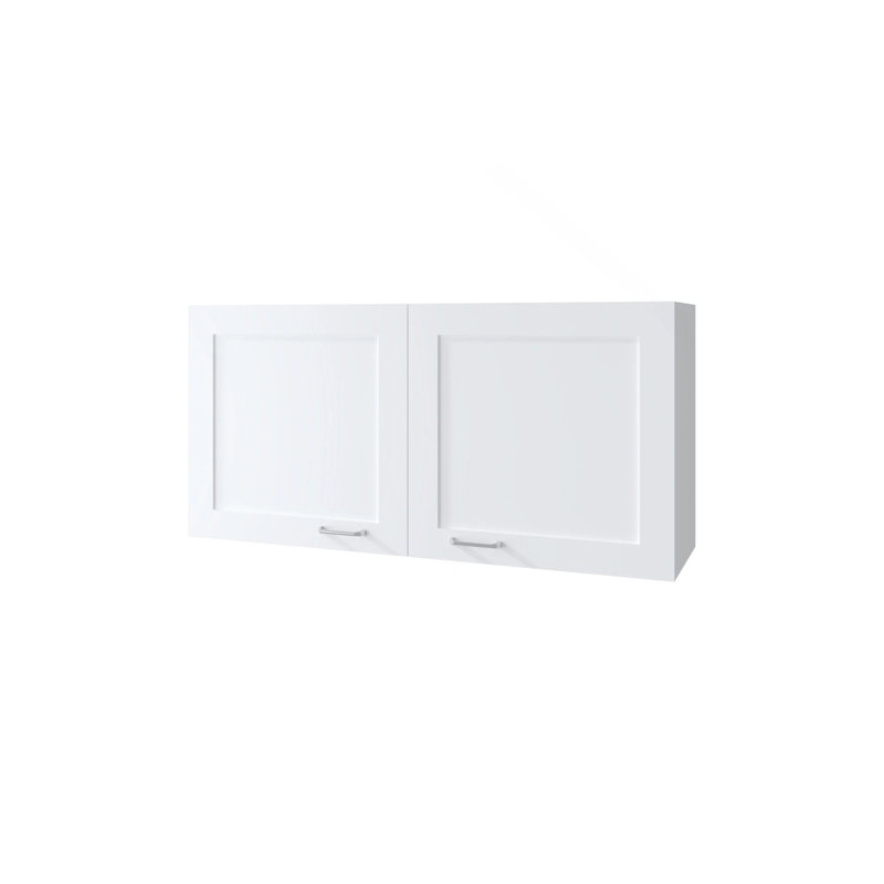 Armoire de cuisine murale avec 2 portes, Blanc